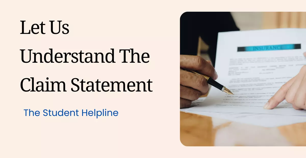 Let Us Understand The Claim Statement